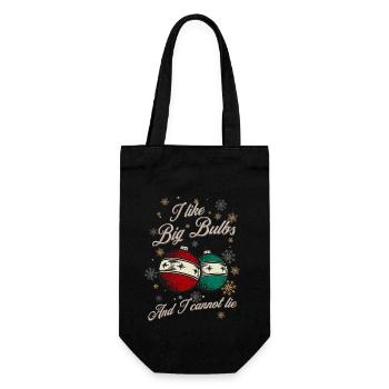 J’aime Big Bulbs et je ne peux pas mentir - Noël - Sac à bouteille - noir - Devant