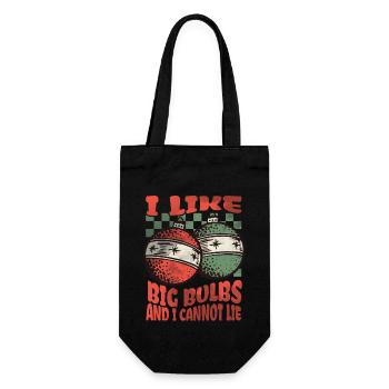 J’aime Big Bulbs et je ne peux pas mentir - Noël - Sac à bouteille - noir - Devant