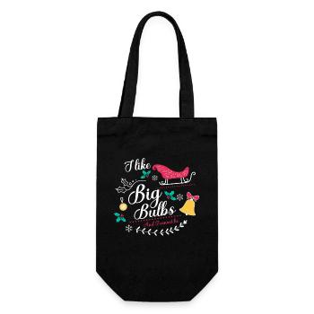 J’aime Big Bulbs et je ne peux pas mentir - Noël - Sac à bouteille - noir - Devant