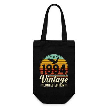 Legendärer 30. Geburtstag 1994 - Geschenkbeutel für Flaschen - Schwarz - Vorne