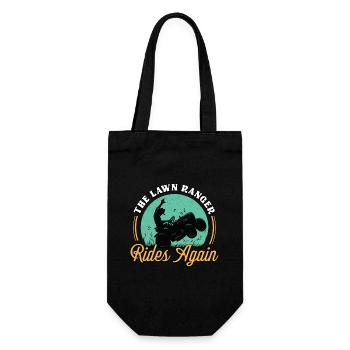 Mower The Lawn Ranger Rides Again Lawn Tractor - Gift Bag for Bottles - black - Front