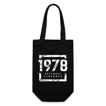 November 1978 Legendär 45 Jahren Mann Frau Geburt - Geschenkbeutel für Flaschen - Schwarz - Vorne