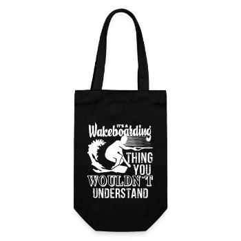Wakeboarding It's A Wakeboarding Thing - Gift Bag for Bottles - black - Front