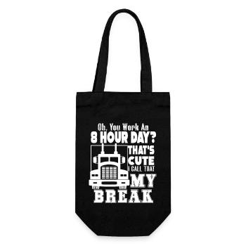 Truck Driver Truck Driver That's My Break - Gift Bag for Bottles - black - Front