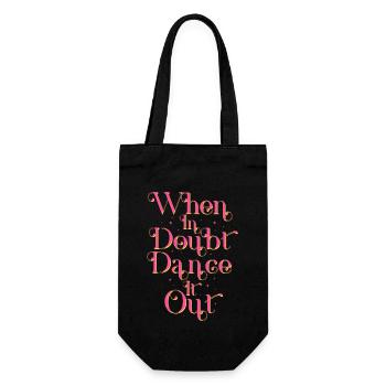En cas de doute, dansez-le - Sac à bouteille - noir - Devant