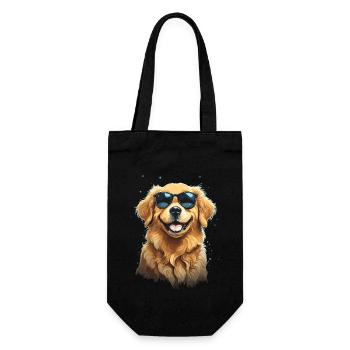 Golden Retriever Coolness and Style Sunglasses - Gift Bag for Bottles - black - Front