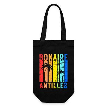 Bonaire Antilles Caribbean Island Holidays - Gift Bag for Bottles - black - Front
