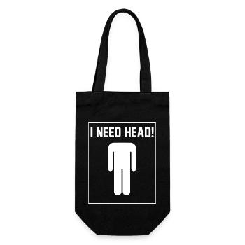 I need Head - Gift Bag for Bottles - black - Front