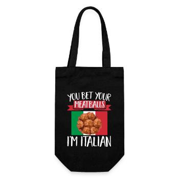 Meatballs Italy Italian Food - Gift Bag for Bottles - black - Front
