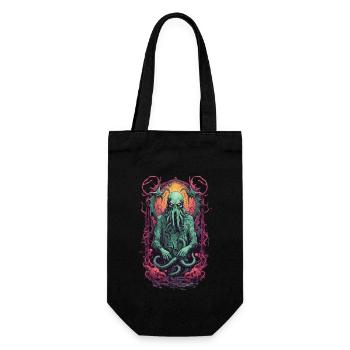 Spooky Tentacle Monster Halloween Design - Gift Bag for Bottles - black - Front