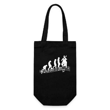 Cello Player Cellist Musician Collo-Music Evolution - Gift Bag for Bottles - black - Front