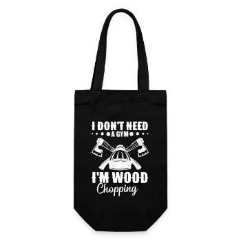 Arborist Equipment Wood Chopping Lumberjack Tool - Gift Bag for Bottles - black - Front