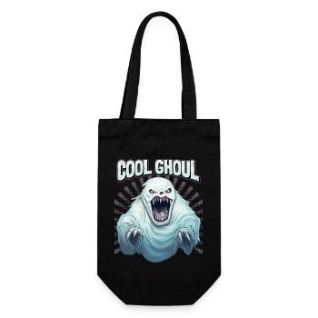Horror Zombie, Ungeheuer Ghoul lustiger Spruch - Geschenkbeutel für Flaschen - Schwarz - Vorne