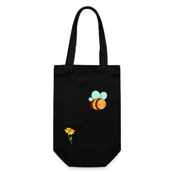 Be Free! Motivational Design To Continue The Path - Gift Bag for Bottles - black - Front