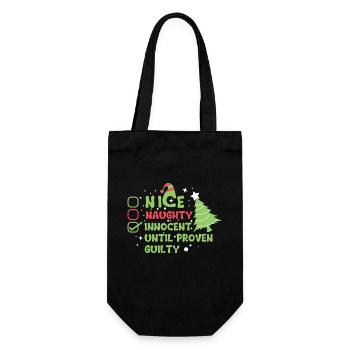 Merry Christmas - Gift Bag for Bottles - black - Front