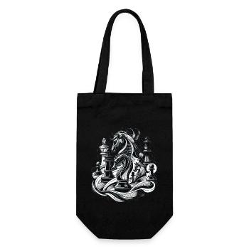 Elegant Chess Strategy Chess - Gift Bag for Bottles - black - Front