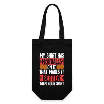 Meatballs Italy Italian Food - Gift Bag for Bottles - black - Front