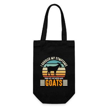 Goat Farming I Googled My Symptoms Farm Animals - Geschenkbeutel für Flaschen - Schwarz - Vorne