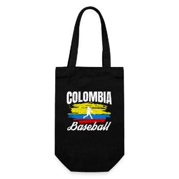 Kolumbien Baseballspieler Baseball Meisterschaft - Geschenkbeutel für Flaschen - Schwarz - Vorne