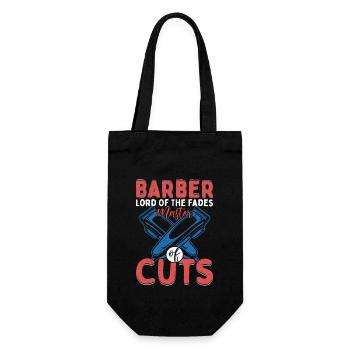 Barber Lord Of The Fades Master of Cuts Haircut Ba - Geschenkbeutel für Flaschen - Schwarz - Vorne