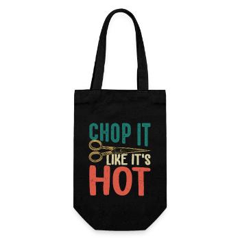 Chop It Like It's Hot Barbershop Beard Haircut - Geschenkbeutel für Flaschen - Schwarz - Vorne