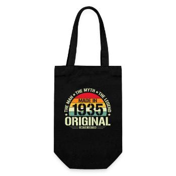 Vintage 1935 Birthday - Gift Bag for Bottles - black - Front