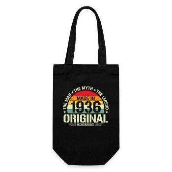 Millésime 1936 Anniversaire - Sac à bouteille - noir - Devant