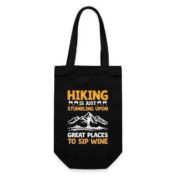 Hiking Mountaineering Trekking Nature Outdoor Alco - Gift Bag for Bottles - black - Front