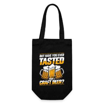 But Have You Ever Tasted Craft Beer? Brew Brewer H - Gift Bag for Bottles - black - Front
