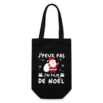 J peux pas j ai film de Noël - Sac à bouteille - noir - Devant