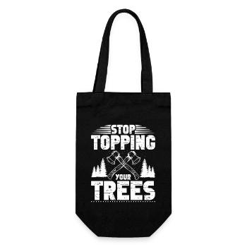 Lumberjack Equipment Logging Equipment Rope Construction - Gift Bag for Bottles - black - Front