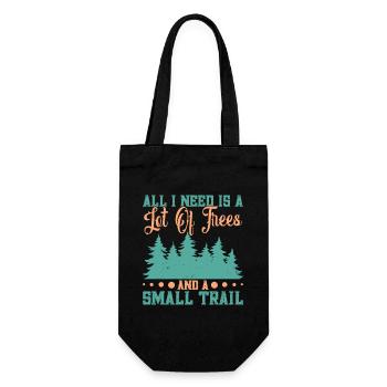 Naturliebhaber Baumliebhaber Naturliebhaber Waldde - Geschenkbeutel für Flaschen - Schwarz - Vorne