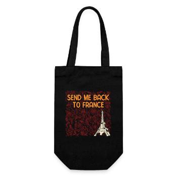Send Back to France Traveler Vacation Exploration - Geschenkbeutel für Flaschen - Schwarz - Vorne