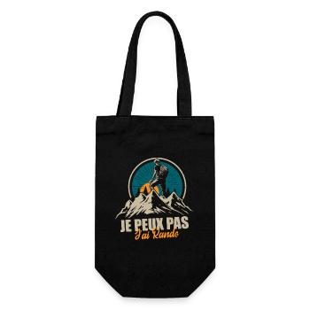 Je Peux Pas J'ai Rando - Humour Cadeau Randonneur - Sac à bouteille - noir - Devant