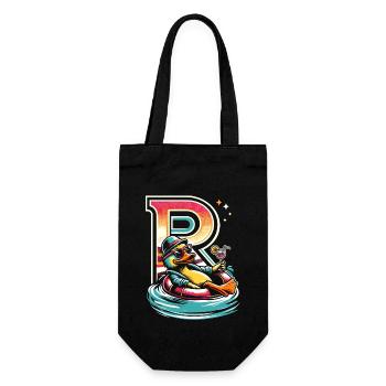 Retiree Gift Pension Saying Retirement - Gift Bag for Bottles - black - Front