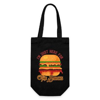 I'm Just Here For The Snacks Fast Food Lover - Gift Bag for Bottles - black - Front