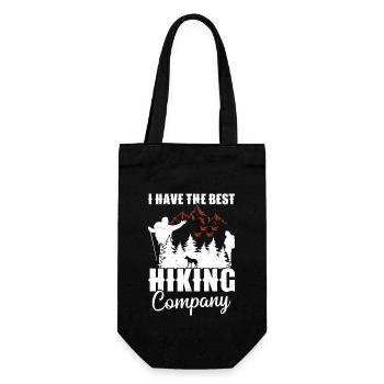 Mountaineering Hiker Supplies Dog Owner - Gift Bag for Bottles - black - Front