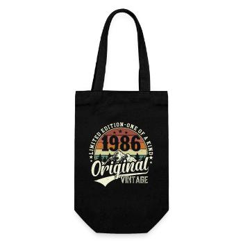 Chemise d’anniversaire légendaire de 1986 - Sac à bouteille - noir - Devant