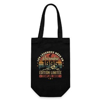 1995 Vintage Cadeau Anniversaire Décembre 1995 - Sac à bouteille - noir - Devant