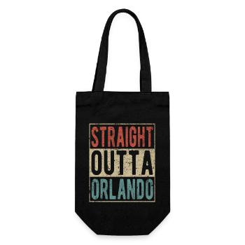 Straight outta Orlando - Gift Bag for Bottles - black - Front