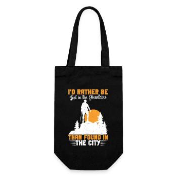 Mountaineering Dog Hiking Accessories Mountain Dog Lovers - Gift Bag for Bottles - black - Front