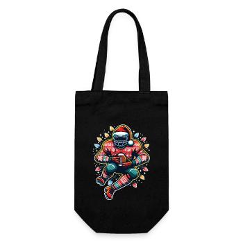 Joueur de football américain Football Noël - Sac à bouteille - noir - Devant