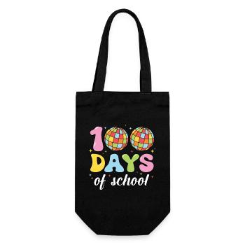 100 Days of School für Schüler 100 Days of School - Geschenkbeutel für Flaschen - Schwarz - Vorne