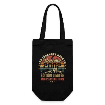 2002 Vintage Cadeau Anniversaire Décembre 2002 - Sac à bouteille - noir - Devant