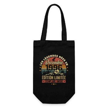 1996 Vintage Cadeau Anniversaire Décembre 1996 - Sac à bouteille - noir - Devant