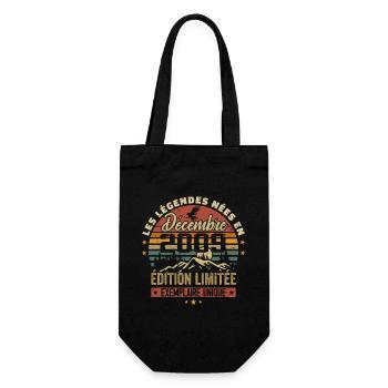 2009 Vintage Cadeau Anniversaire Décembre 2009 - Sac à bouteille - noir - Devant
