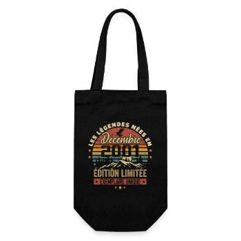 2001 Vintage Cadeau Anniversaire Décembre 2001 - Sac à bouteille - noir - Devant