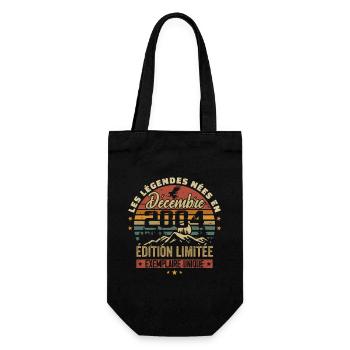 2004 Vintage Cadeau Anniversaire Décembre 2004 - Sac à bouteille - noir - Devant