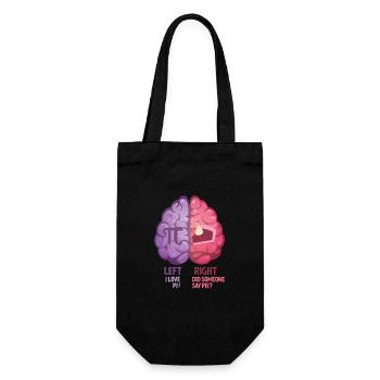 À gauche J’aime Pi Day À droite Quelqu’un a dit Tarte - Sac à bouteille - noir - Devant