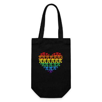 Pi Jour Arc-en-ciel Coeur Math LGBT Gay - Sac à bouteille - noir - Devant